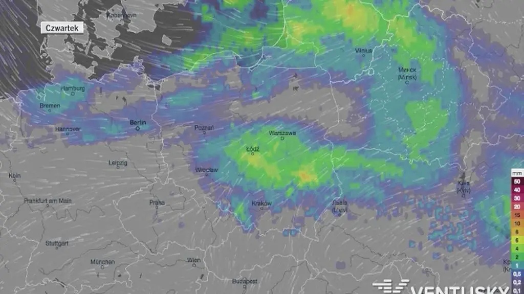 Opady deszczu prognozowane na najbliższe dni