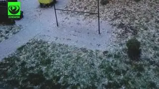 Opady gradu w Słupsku