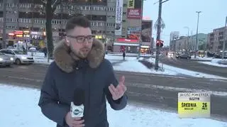 Opady śniegu w Szczecinie