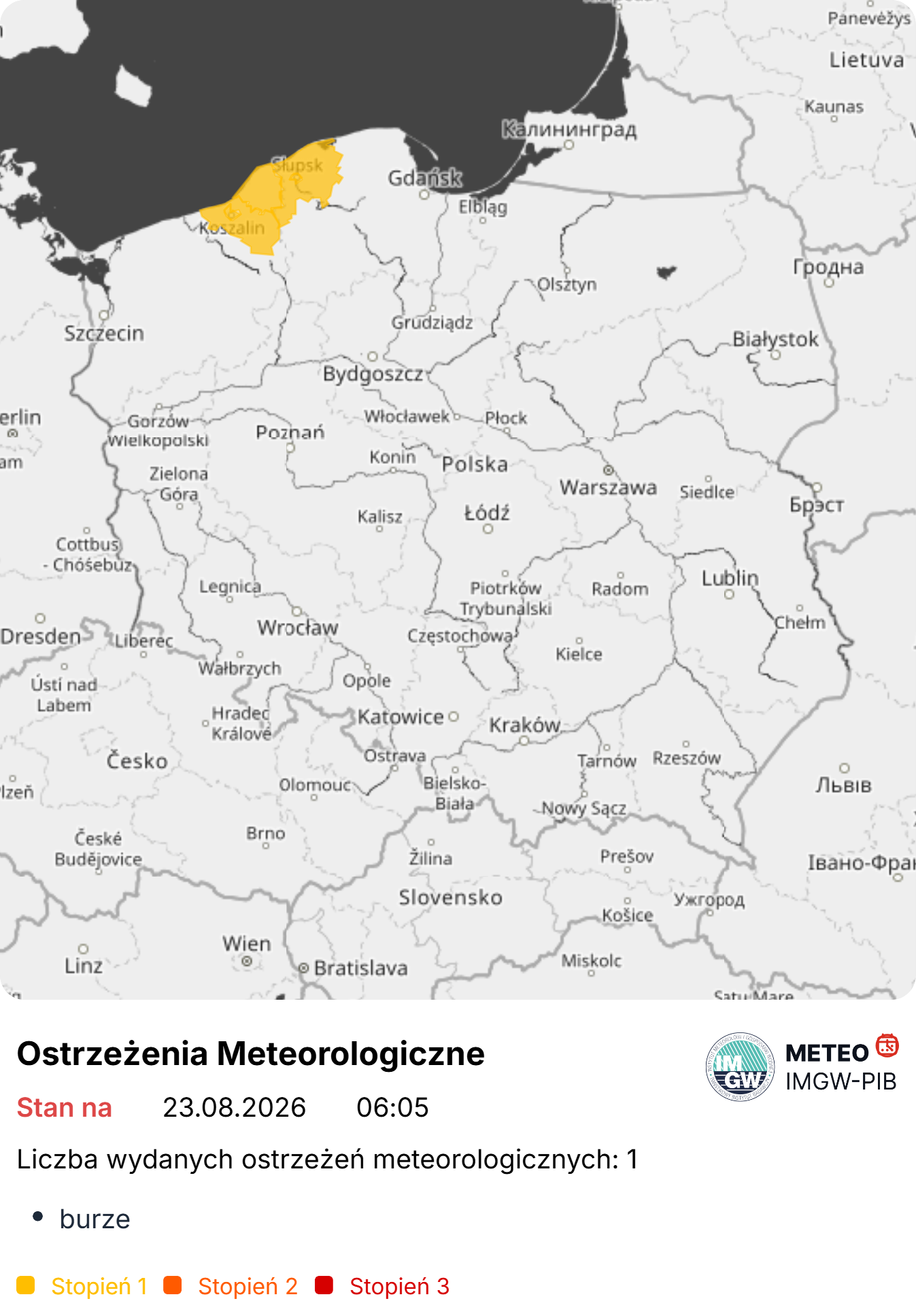 Ostrzeżenia meteorologiczne