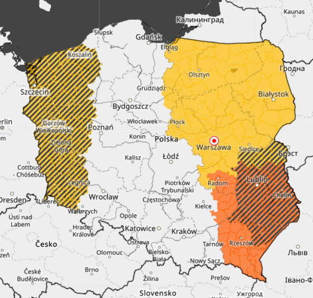Ostrzeżenia meteorologiczne IMGW