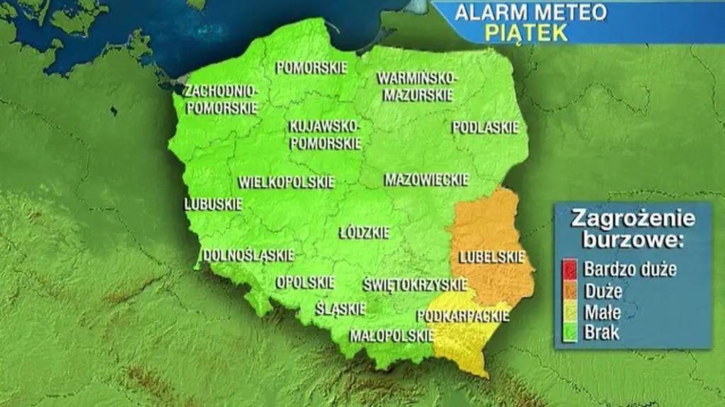 Ostrzeżenie przed burzami