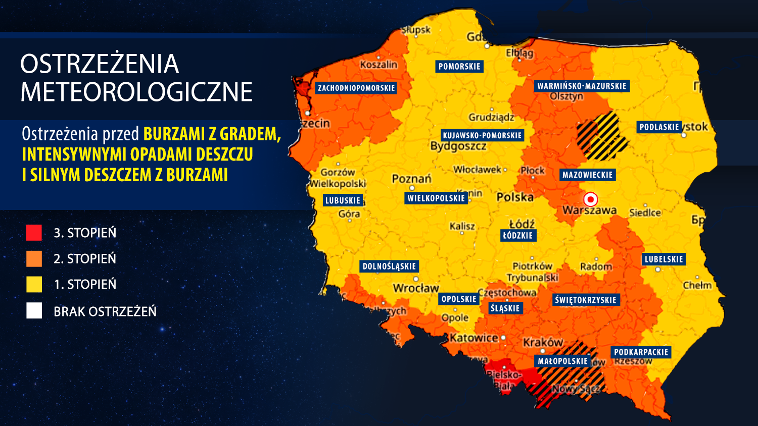 Ostrzeżenia meteorologiczne IMGW