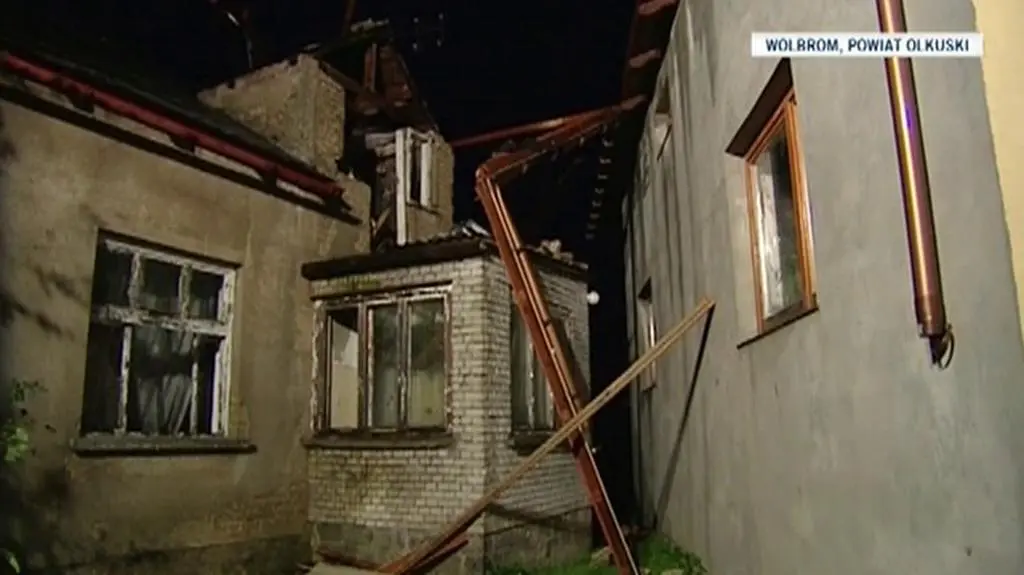 Po nawałnicy w Wolbromiu (TVN24)