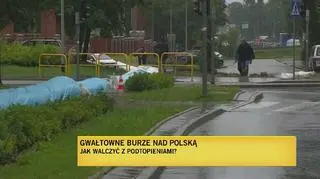 Podtopienia w Warszawie i Gdańsku