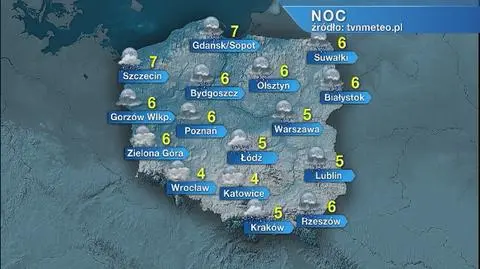 Pogoda na noc 16/17.11