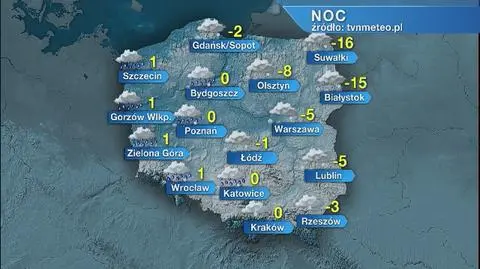 Pogoda na noc 19/20.01