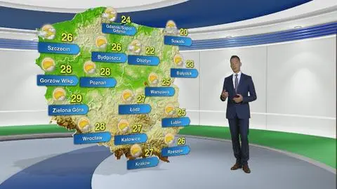 Pogoda na poniedziałek 14