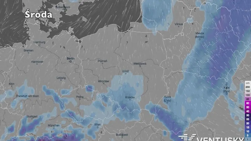 Pokrywa śniegu prognozowana na środę i czwartek 