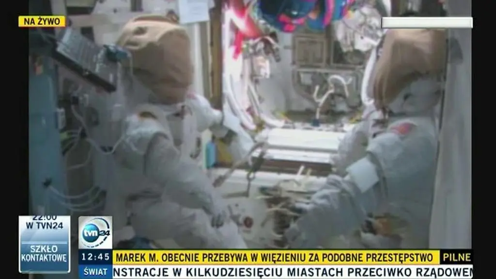 Poważna awaria na ISS (TVN24)