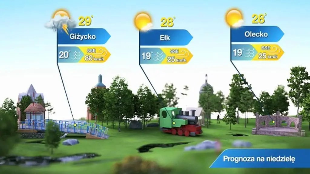 Prognoza pogody dla kurortów: Warmia i Mazury