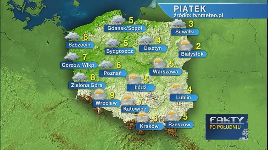 Prognoza pogody na najbliższe dni