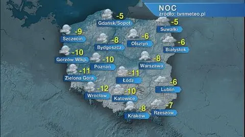 Prognoza pogody na noc 13/14