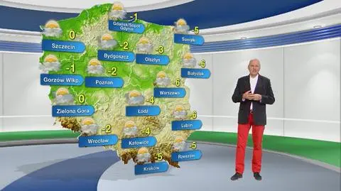 Prognoza pogody na poniedziałek 1