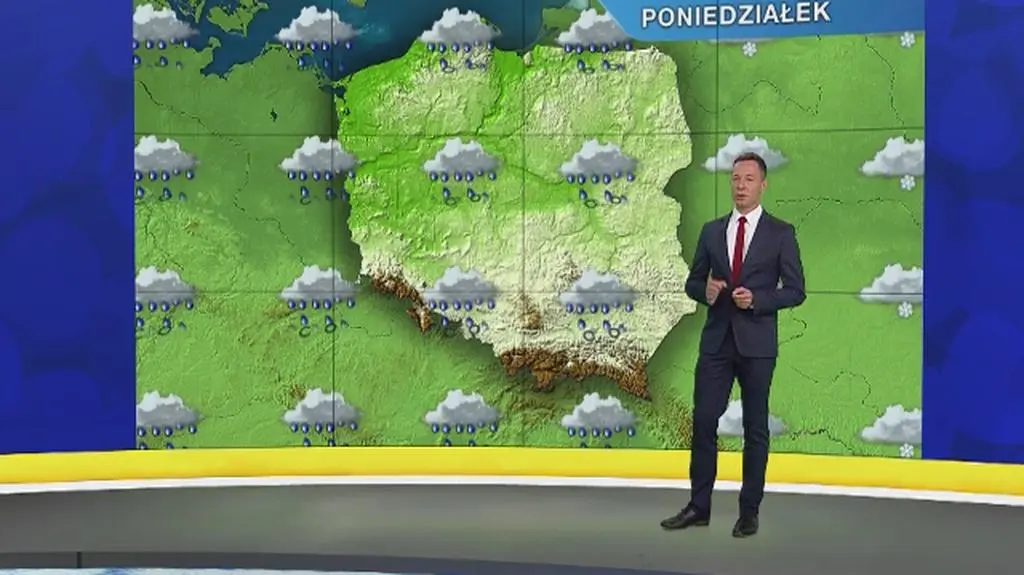 Prognoza pogody na poniedziałek