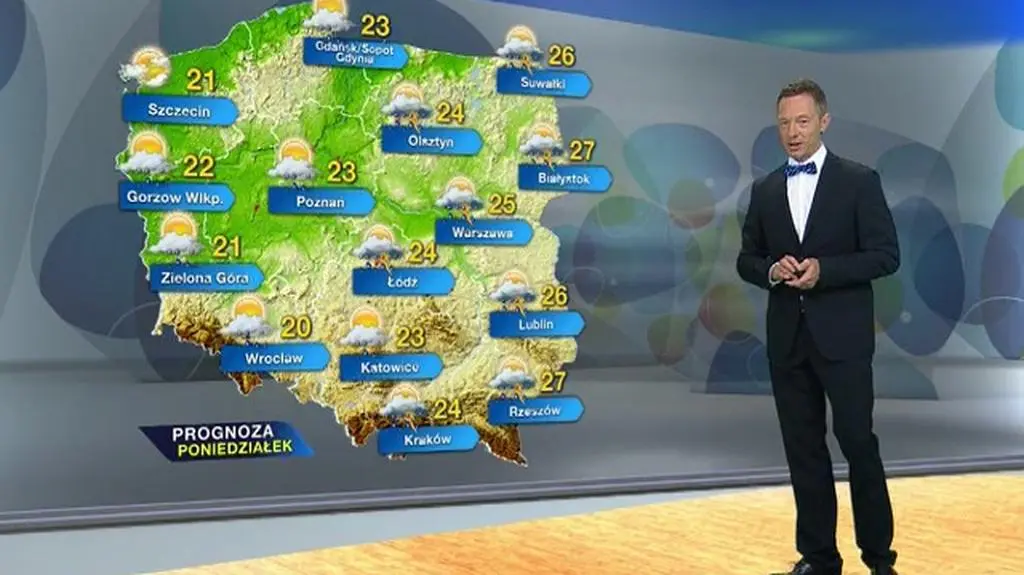 Prognoza pogody na poniedziałek
