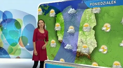 Prognoza pogody na poniedziałek 
