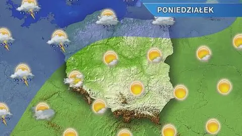 Prognoza pogody na poniedziałek