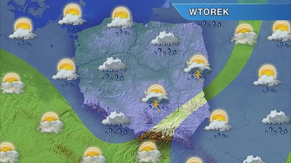 Prognoza pogody na wtorek