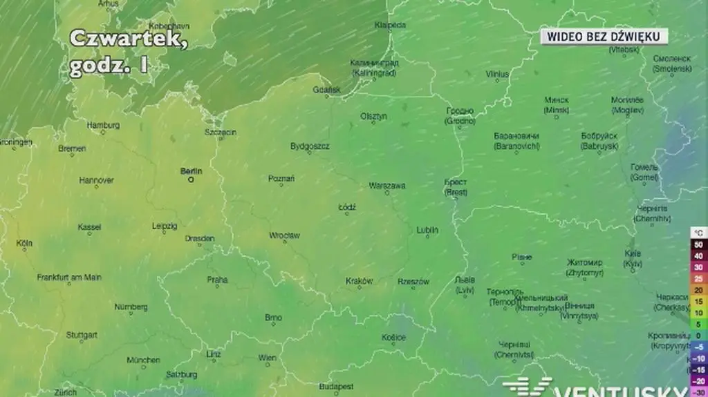 Prognozowana temperatura w najbliższych dniach