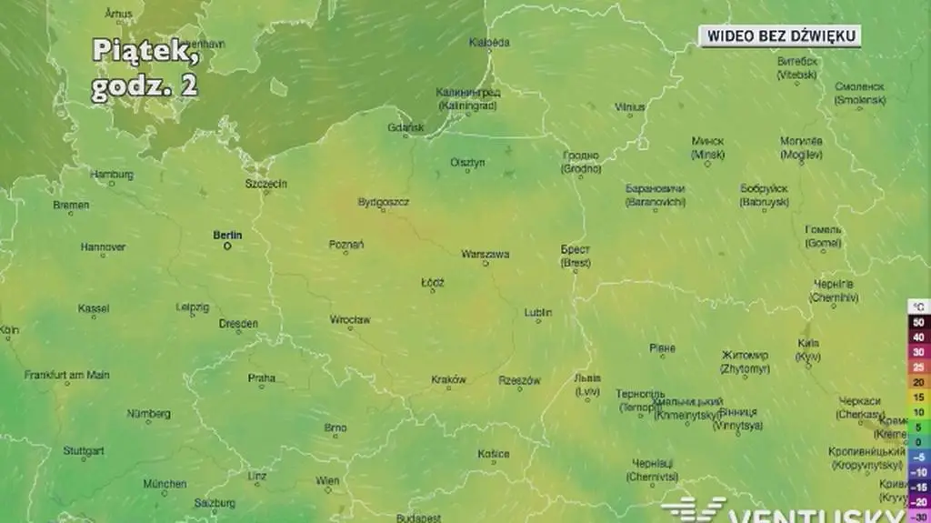 Prognozowana temperatura w najbliższych dniach