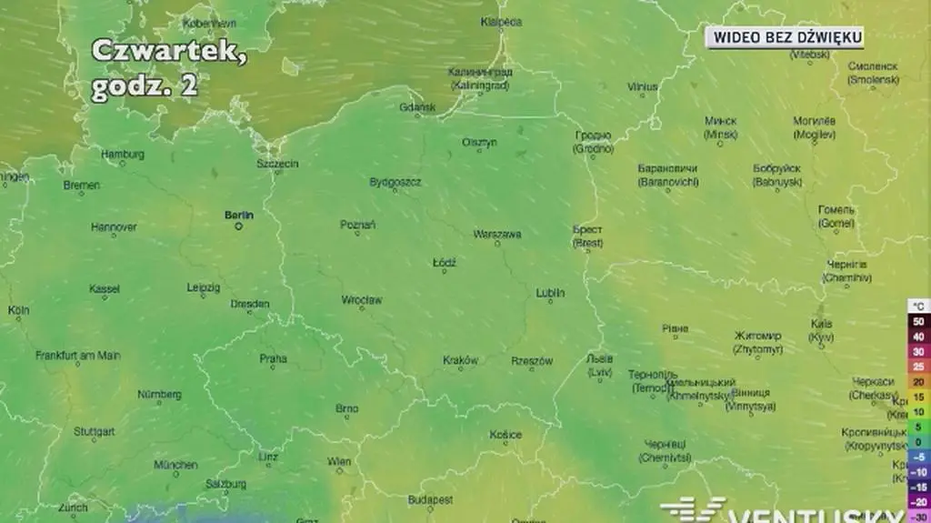 Prognozowana temperatura w najbliższych dniach