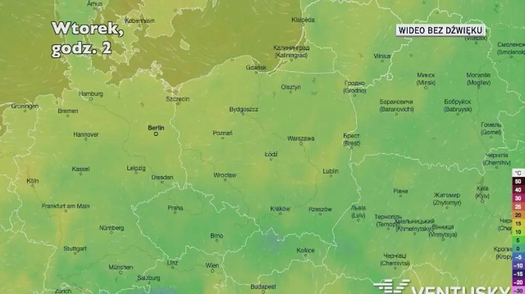 Prognozowana temperatura w najbliższych dniach