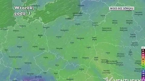 Prognozowana temperatura w najbliższych dniach (Ventusky.com)