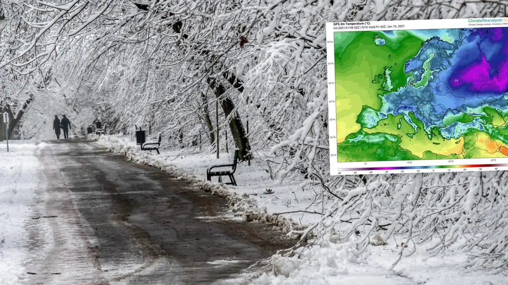 Prognozowana temperatura w najbliższych dniach (Ventusky.com)