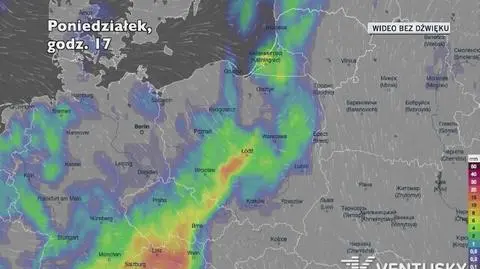 Prognozowane opady w najbliższych dniach