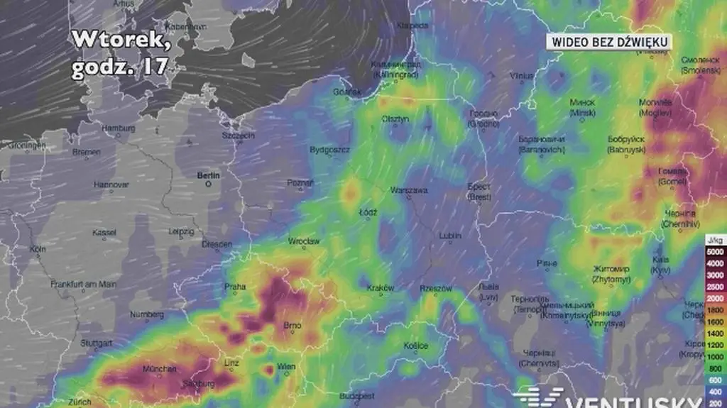 Prognozowane opady w najbliższych dniach
