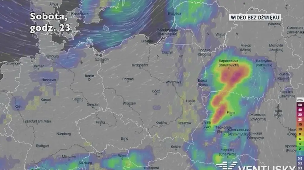 Prognozowane opady w najbliższych dniach