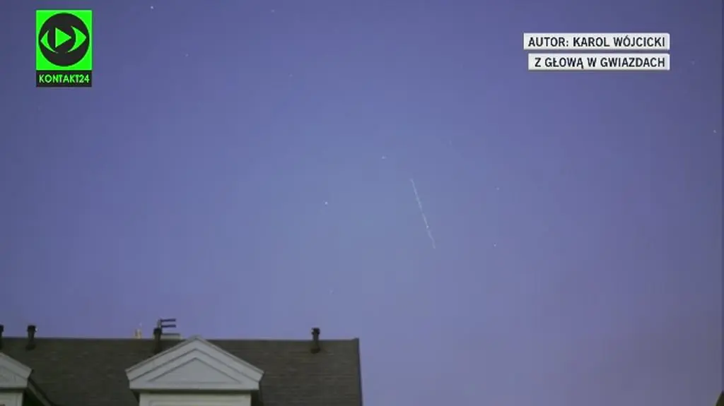 Przelot satelitów Starlink w czwartek nad Polską
