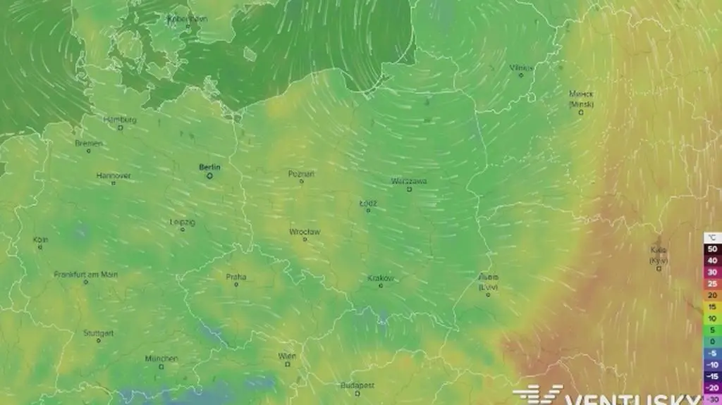 Przewidywany rozkład temperatur w długi weekend majowy