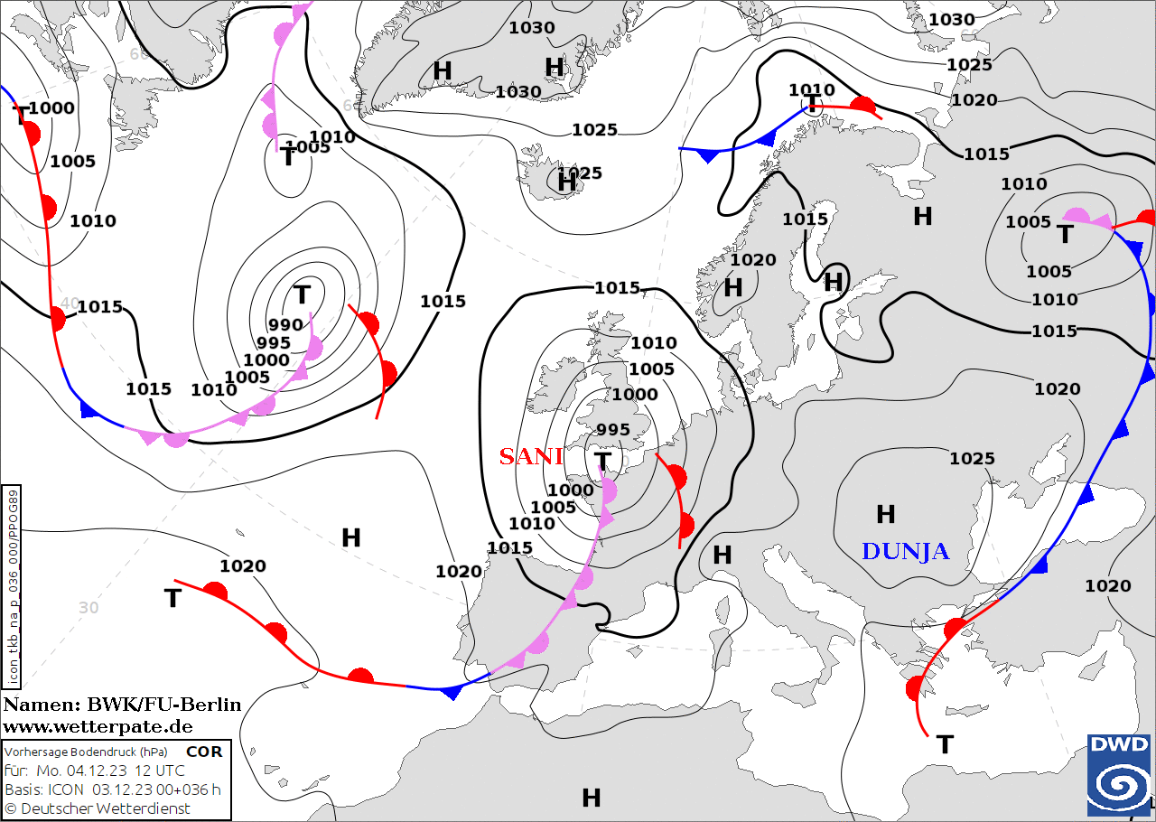 Polska pod wpływem wyżu Dunja