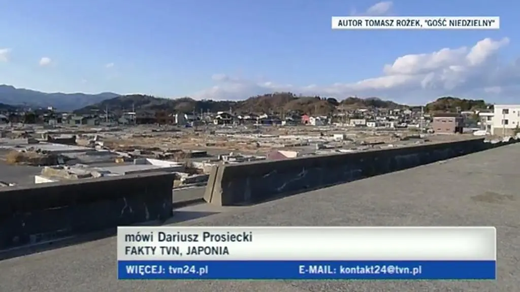 Reporter "Faktów TVN" z Fukushimy (TVN24)