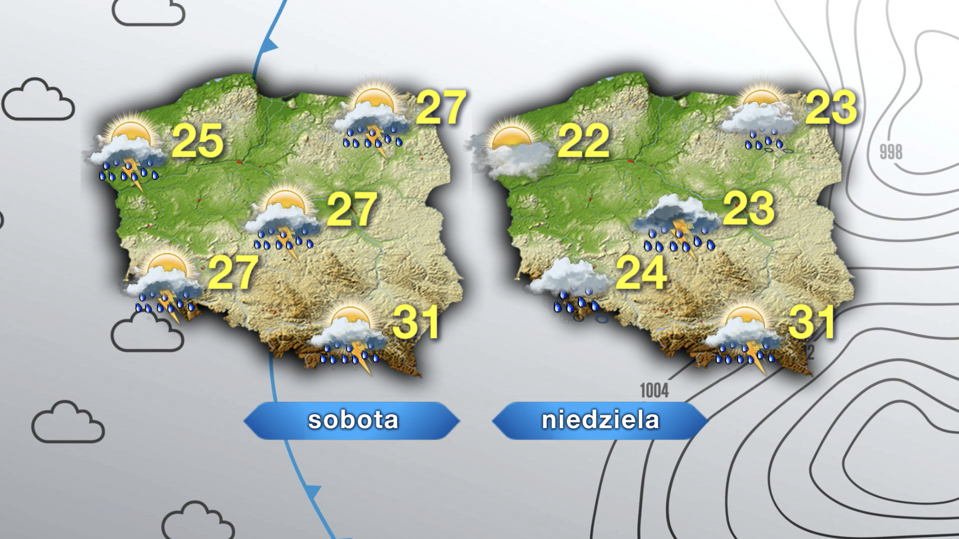 Prognoza pogody na sobotę i niedzielę