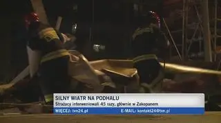 Skutki wichur na Podhalu