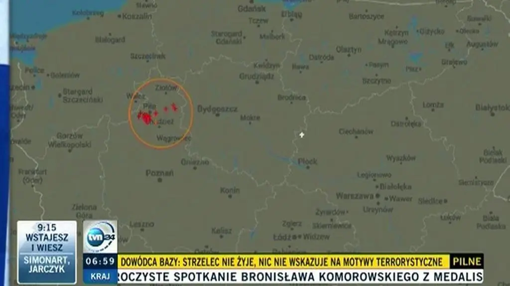 Słabe wiosenne burze w Polsce