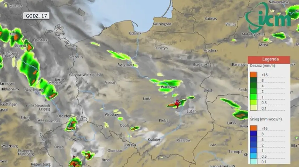Sprawdź, którędy będą szły burze (ICM UW)