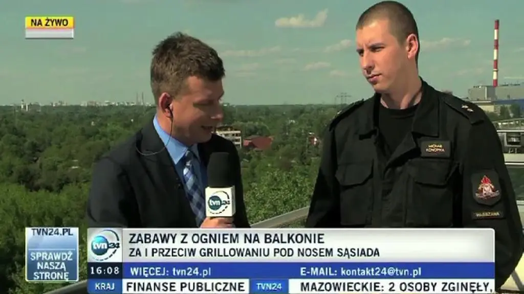 Strażacy wyczulają, by zachować ostrożność podczas grillowania