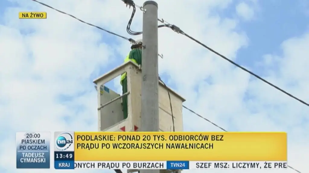 Szacowanie strat w Białymstoku trwa