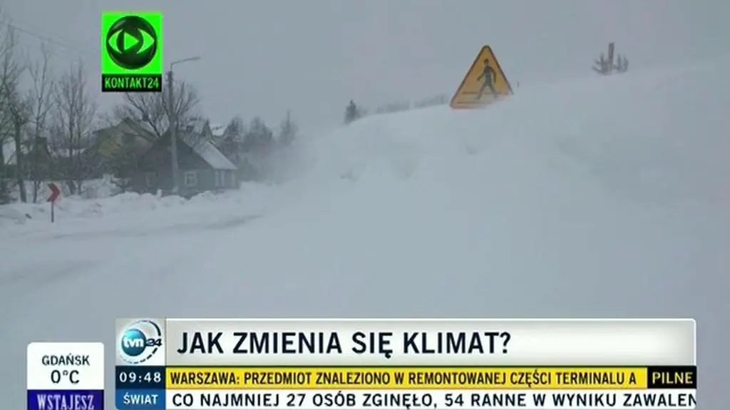 To nie przez globalne ocieplenie mamy zimę w kwietniu (TVN24)