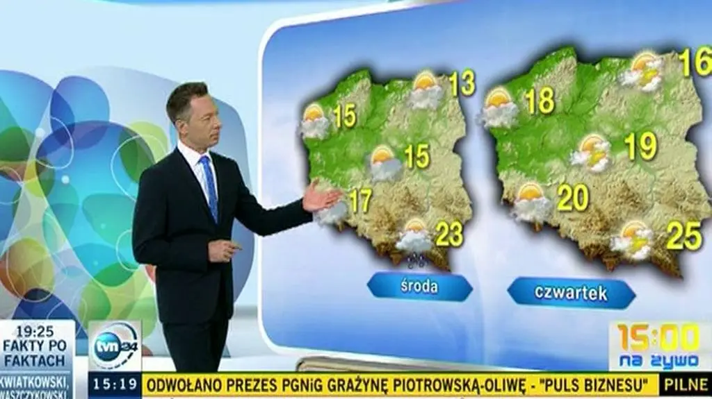 Tomasz Wasilewski o pogodzie na majówkę (TVN24)