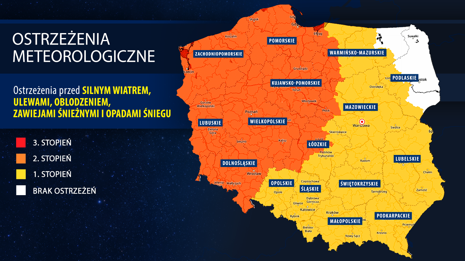 Ostrzeżenia meteorologiczne IMGW