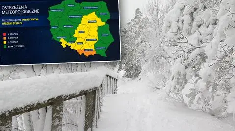 W Krakowie pada śnieg