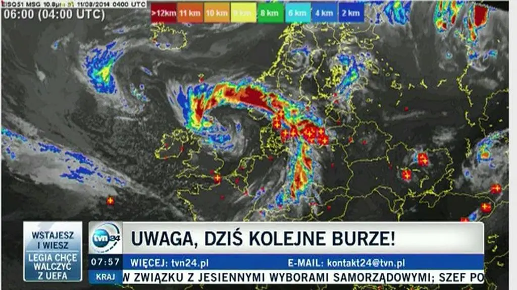 W poniedziałek zagrzmi nad Polską