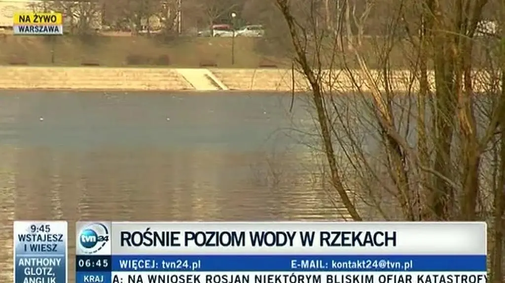 W Warszawie nie ma zagrożenia powodziowego (TVN24)