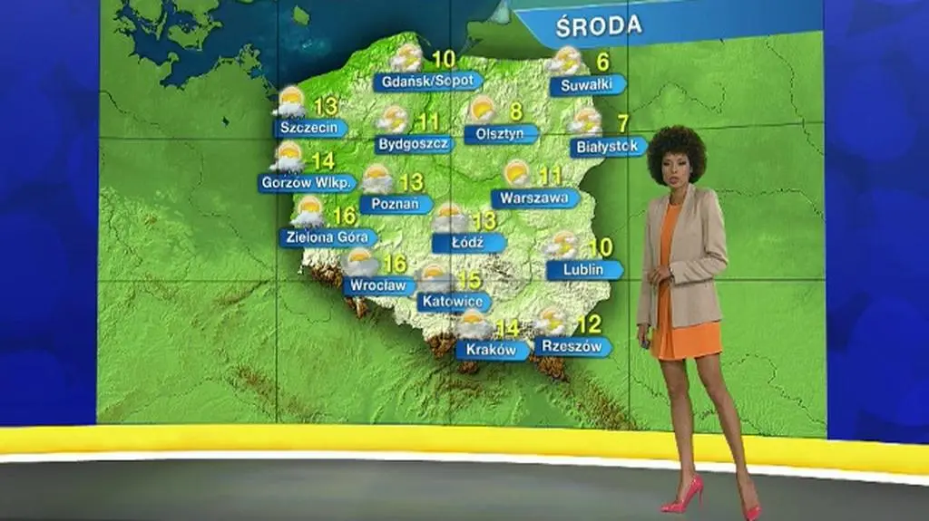W większości kraju biomet będzie korzystny