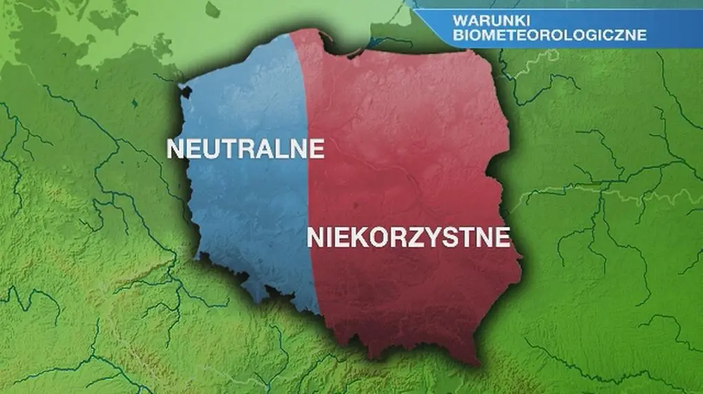 Warunki biometeo w poniedziałek 22.06